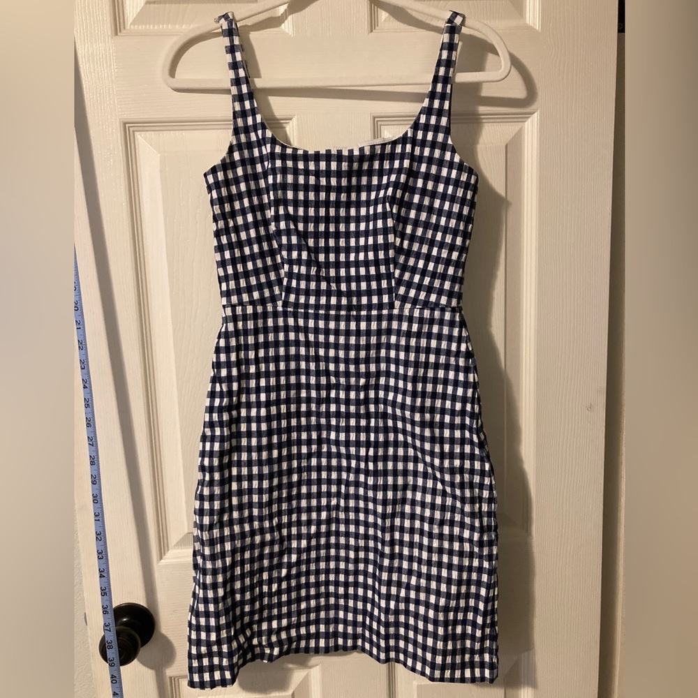 J Crew gingham mini dress size 2
